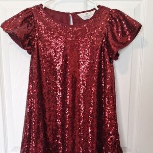 H&M Burgundy Sequin Dress